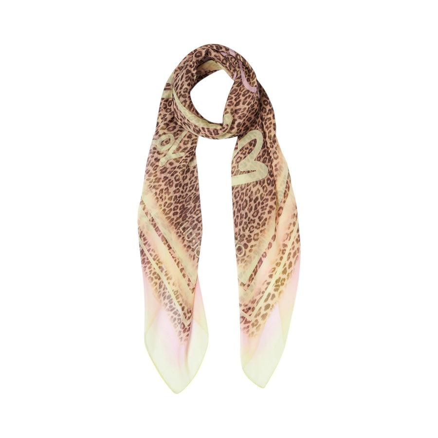 Foulard donna con stampa animalier