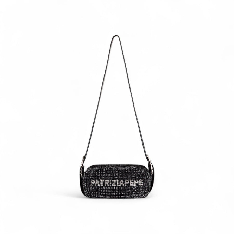 Borsa donna Camera Case Strass All Over