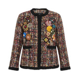 Giacca donna corta con patch