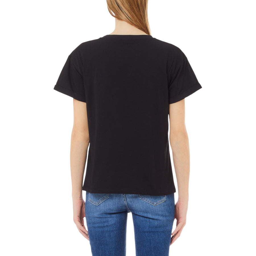 T-shirt donna con paillettes