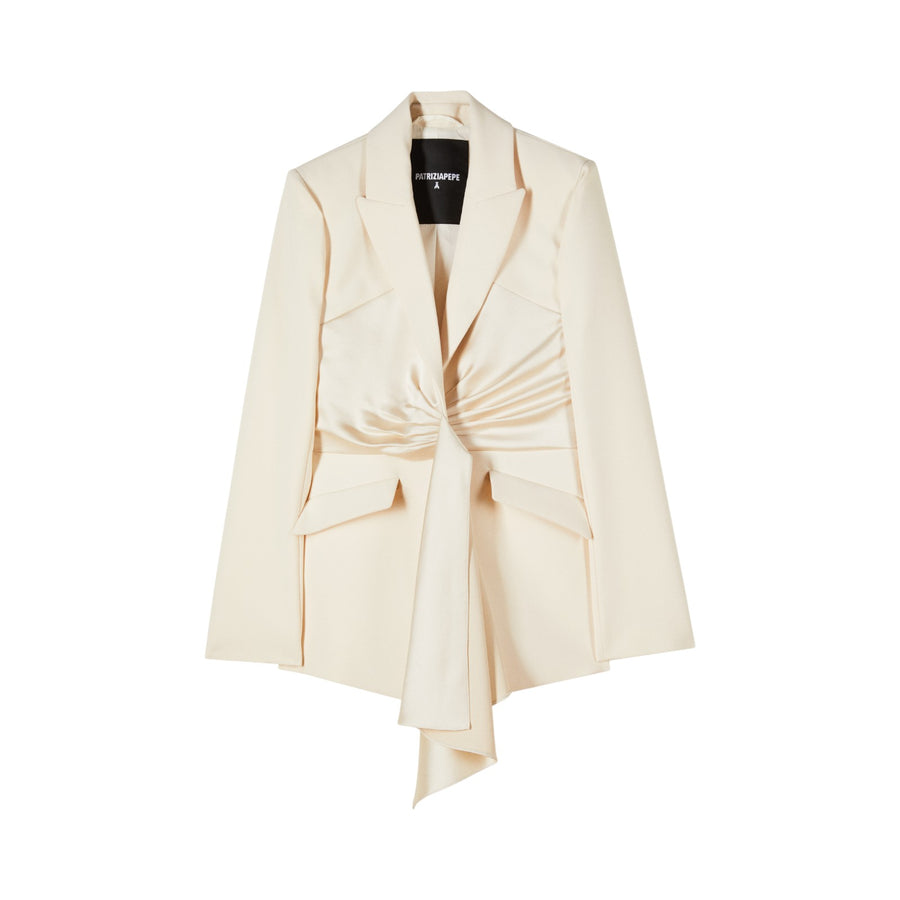 Blazer donna con drappeggio