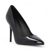 Scarpe donna décolleté lucide con tacco