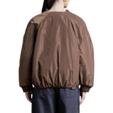Bomber di nylon reversibile con ecopelliccia