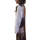 Giacca donna lunga con stampa bandana