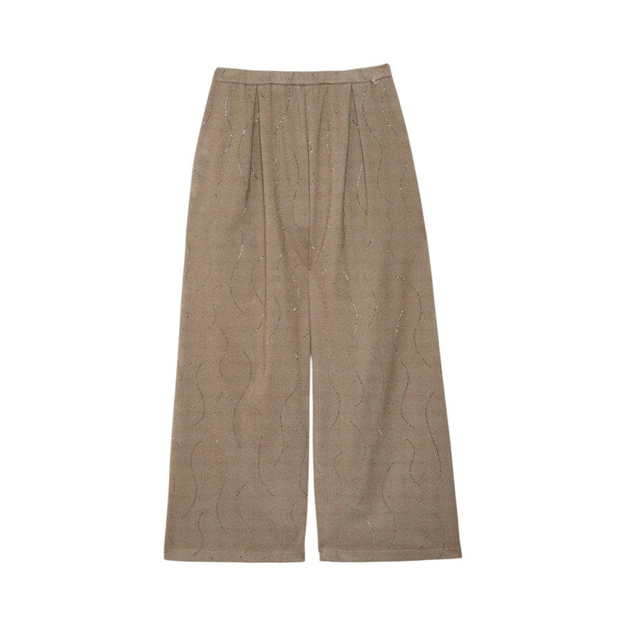 Pantalone donna e gamba ampia