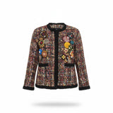 Giacca donna corta con patch
