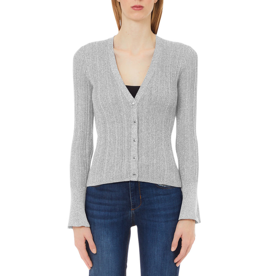 Cardigan donna in maglia lurex®