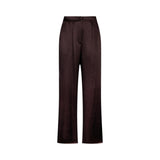 Pantaloni donna in raso con spacchetti