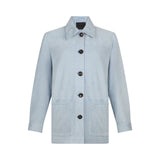 Giacca donna in pelle scamosciata