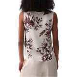 Top donna in raso stampato