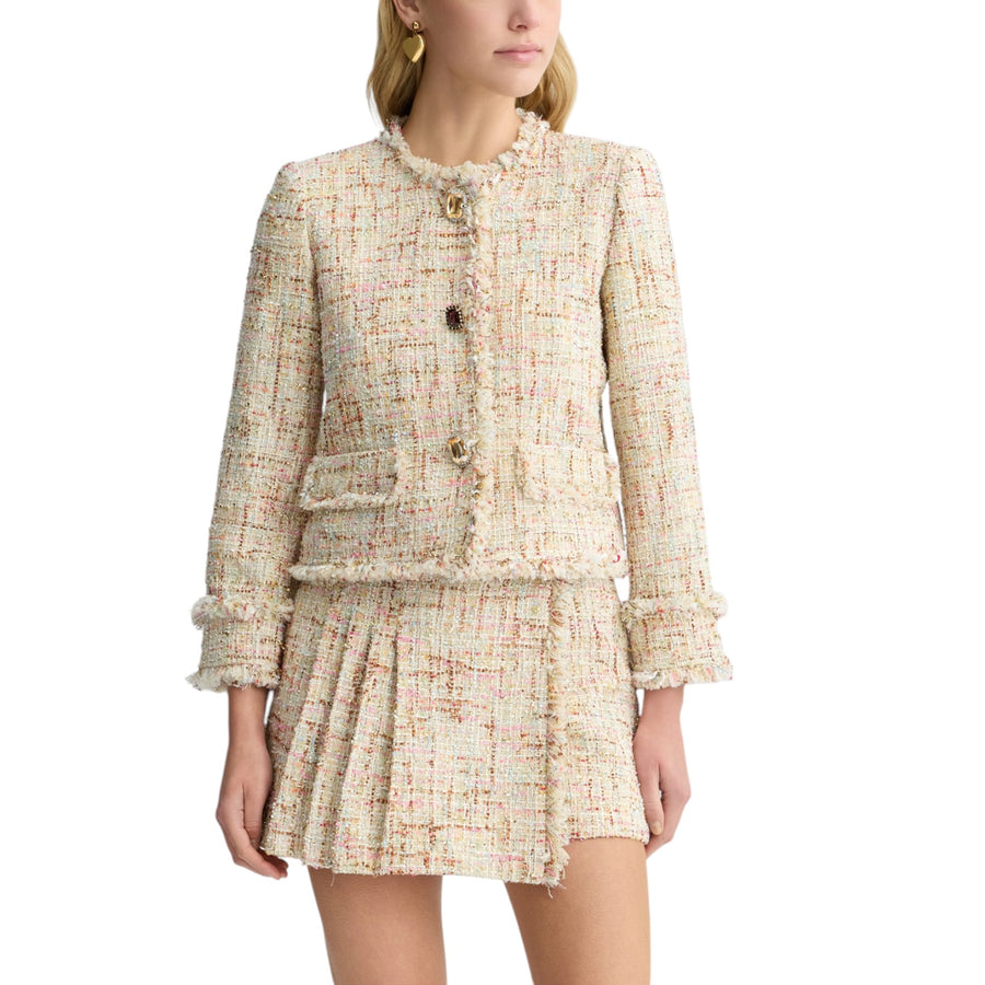 Giacca donna taglio vivo multicolore