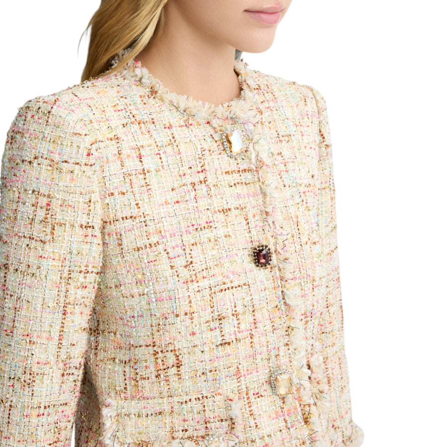 Giacca donna taglio vivo multicolore