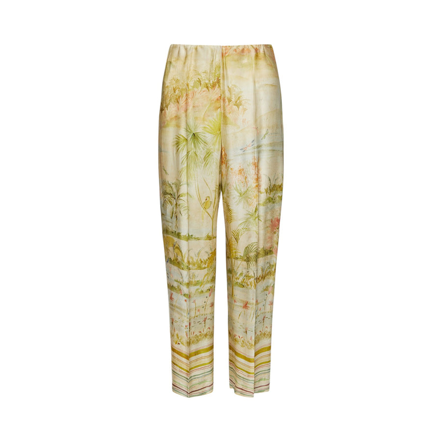 Pantaloni donna cropped stampati
