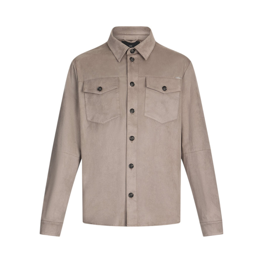 Overshirt uomo in microfibra