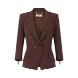 Giacca donna in doppio crêpe