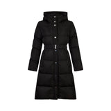 Piumino donna lungo con ricami gioiello