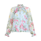 Blusa donna a fiori