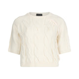 Maglia donna in lana a trecce