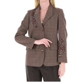 Blazer donna con inserti