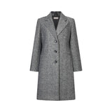 Cappotto donna spinato in misto lana