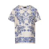 Blusa donna maniche corte