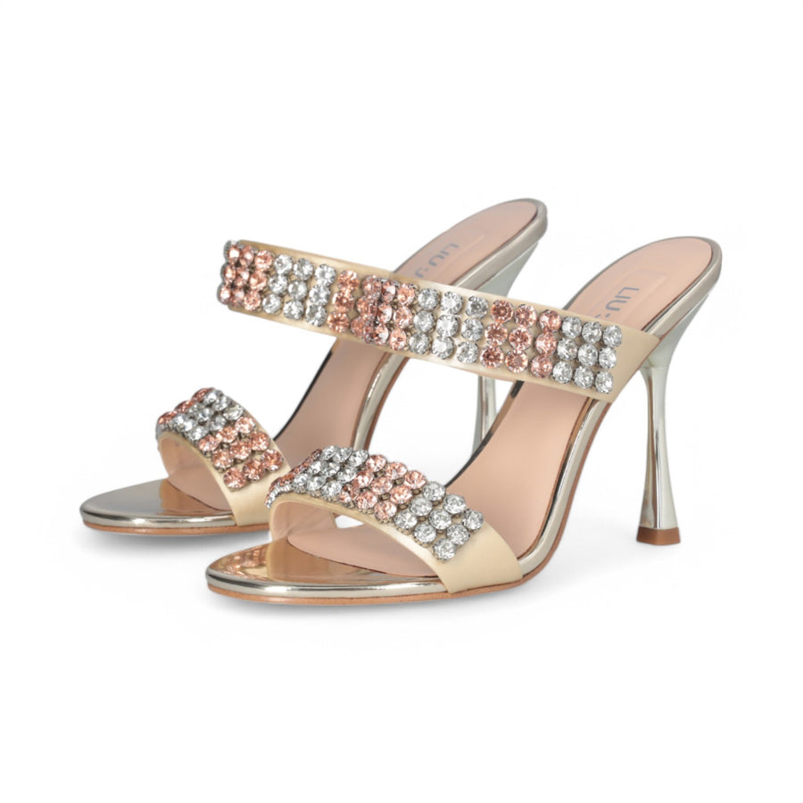 Sandali donna gioiello con tacco