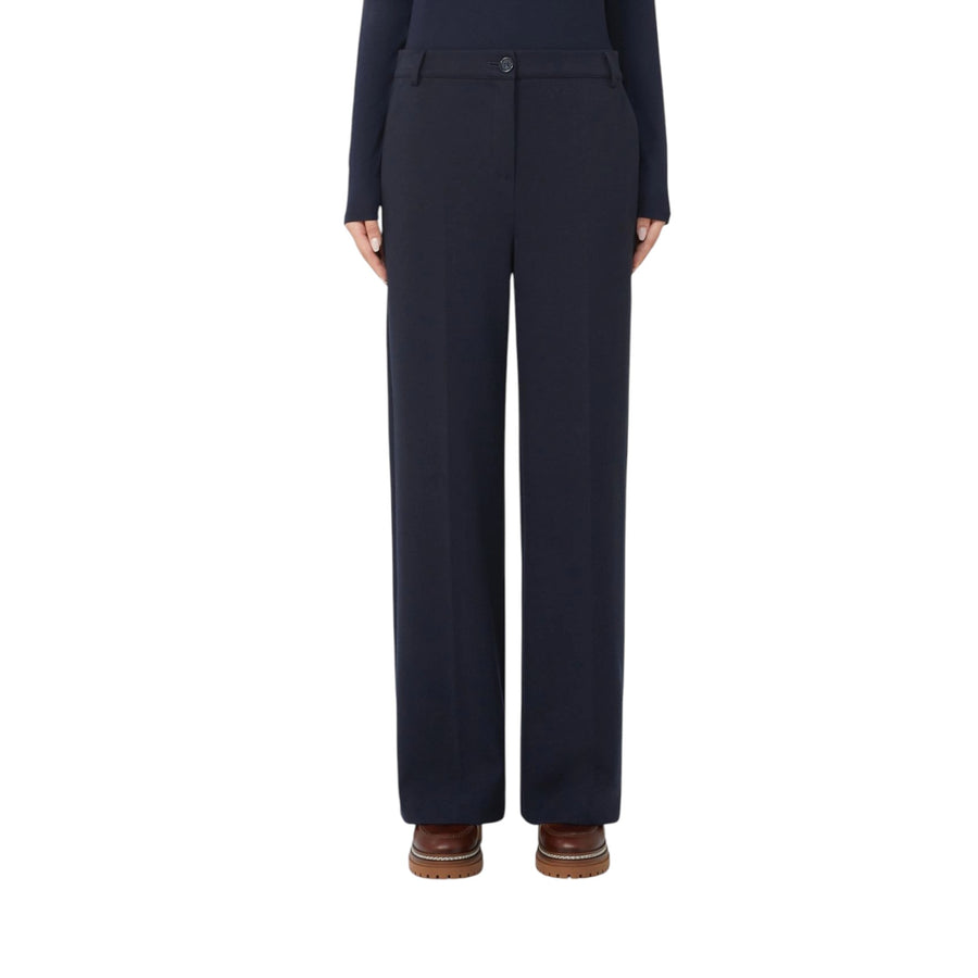 Pantalone donna in jersey di flanella