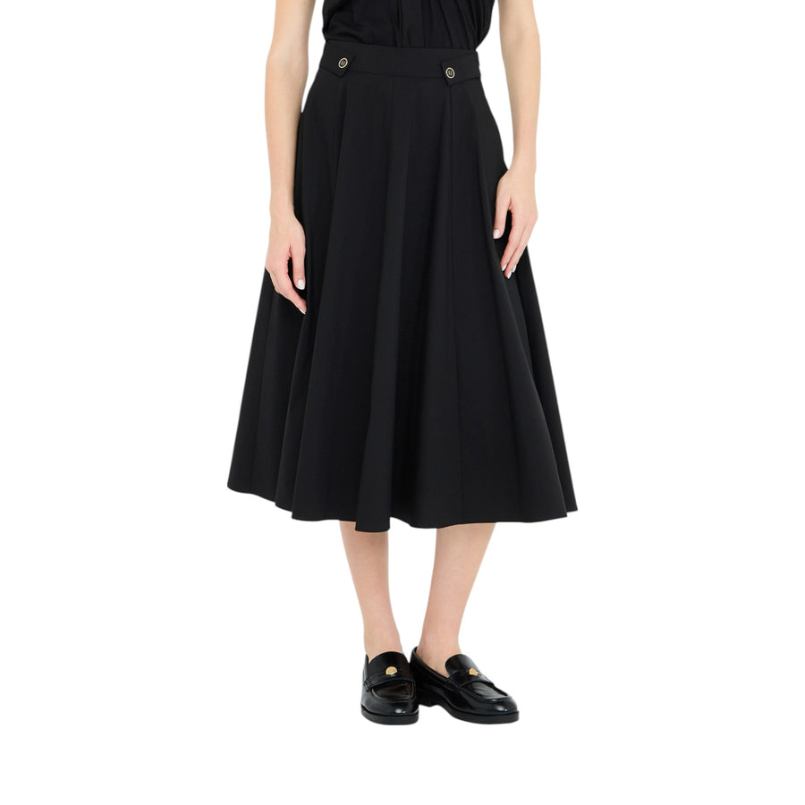 Gonna donna midi in popeline