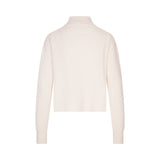 Maglia donna in lana e cachemire a coste