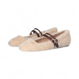 Ballerine donna effetto shearling