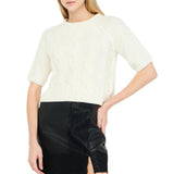 Maglia donna in lana a trecce