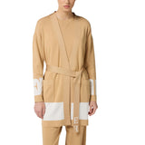 Cardigan donna in viscosa con bande lucide