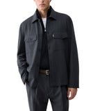 Giacca uomo overshirt in misto lana