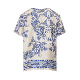 Blusa donna maniche corte