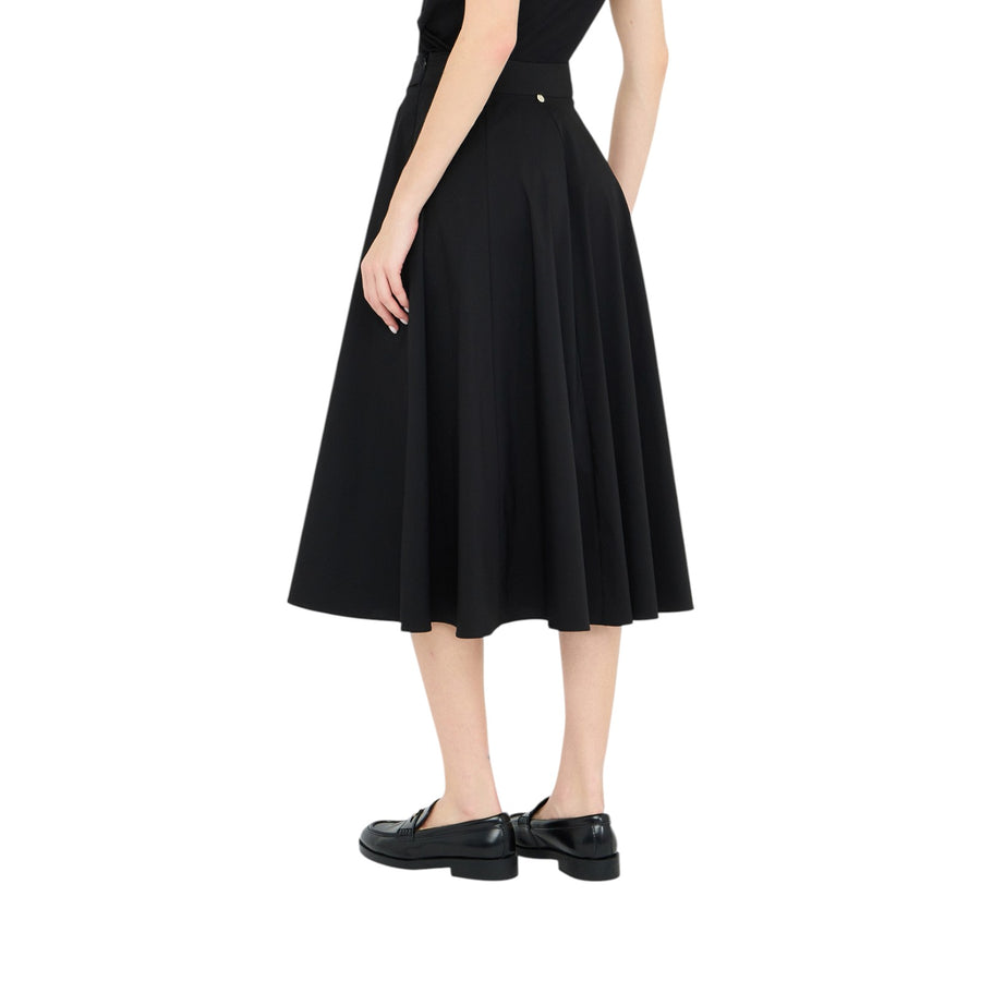 Gonna donna midi in popeline