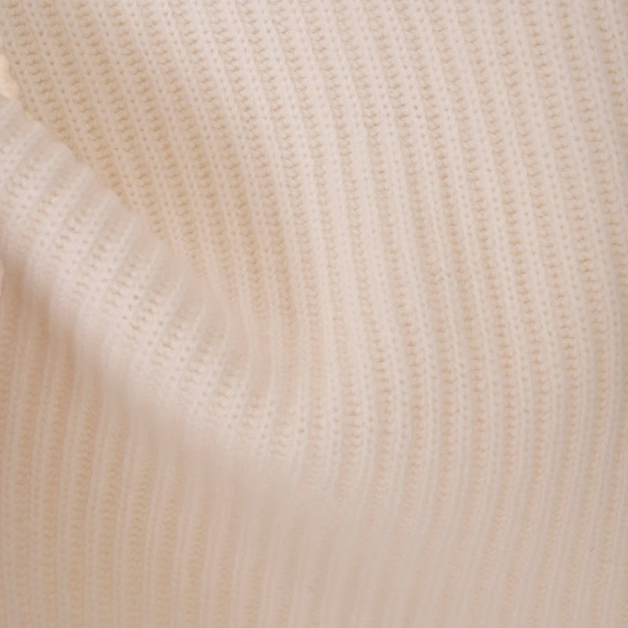 Maglia donna in lana e cachemire a coste