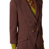 Giacca donna in doppio crêpe