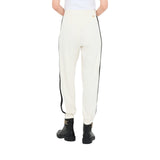 Pantaloni donna jogging in felpa con pizzo