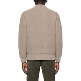 Cardigan uomo a coste con zip