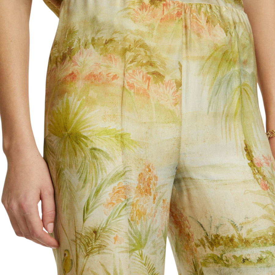 Pantaloni donna cropped stampati