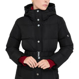 Piumino donna lungo con ricami gioiello