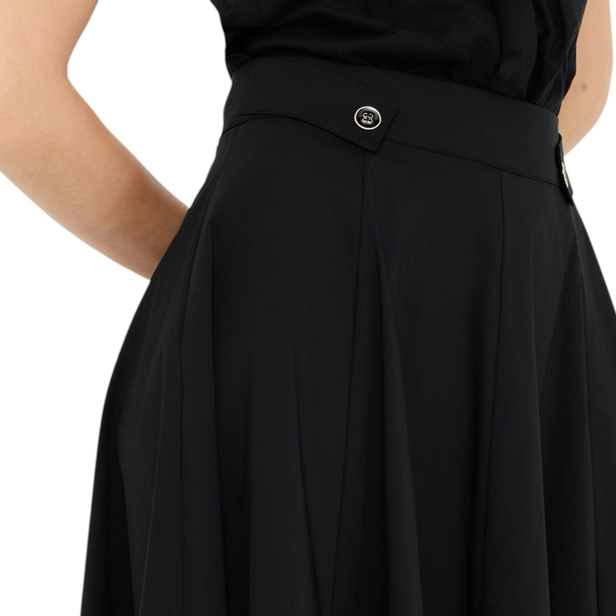 Gonna donna midi in popeline