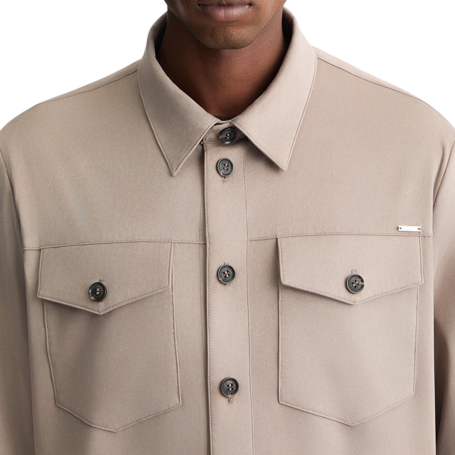 Overshirt uomo in microfibra