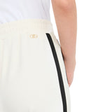 Pantaloni donna jogging in felpa con pizzo