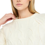 Maglia donna in lana a trecce