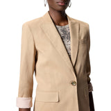 Giacca donna in misto lino