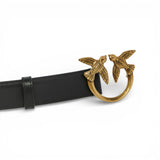 Cintura donna Love Birds in pelle 3cm