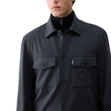 Giacca uomo overshirt in misto lana
