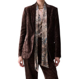 Blazer donna in velluto