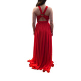 Abito donna lungo in chiffon